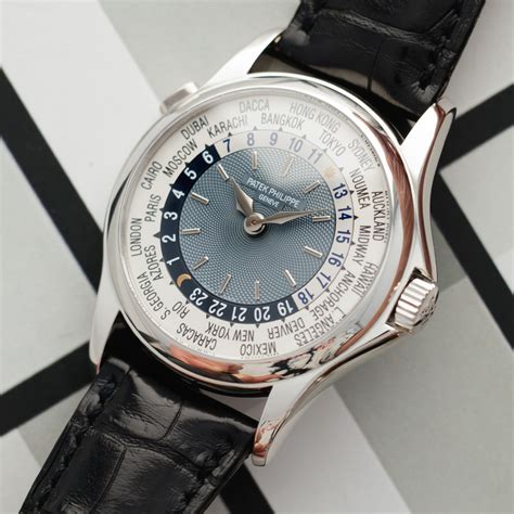 how to set time on patek philippe watch|patek philippe platinum world time.